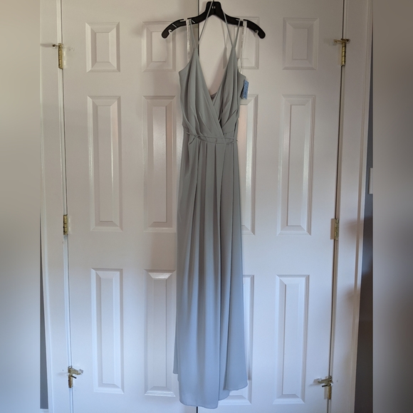 David's Bridal Georgette Bridesmaid Dress - Picture 2 of 14